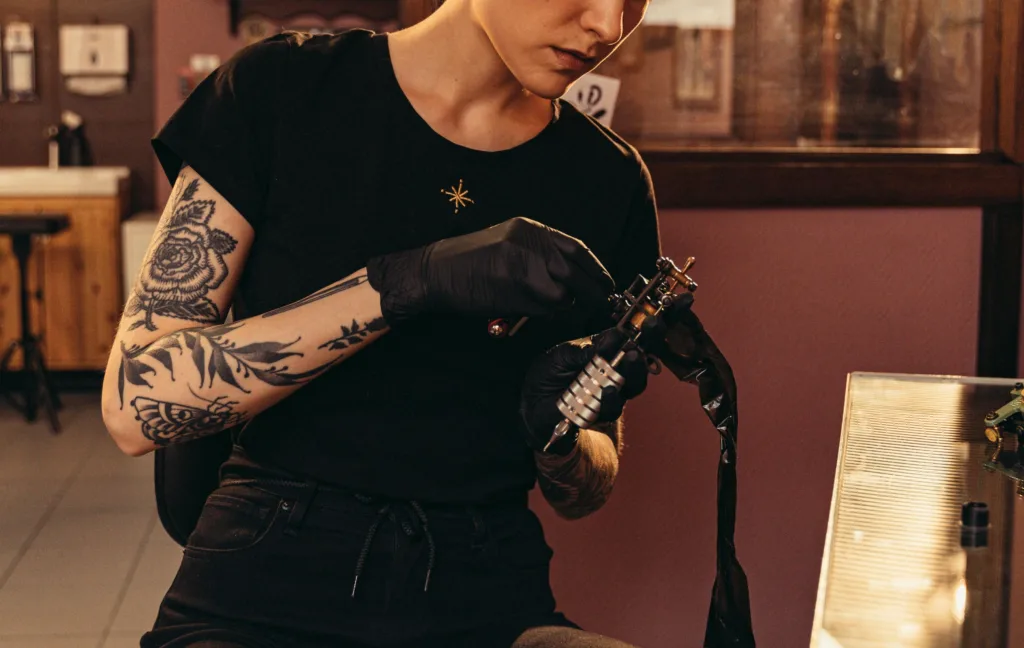 a tattoo artist