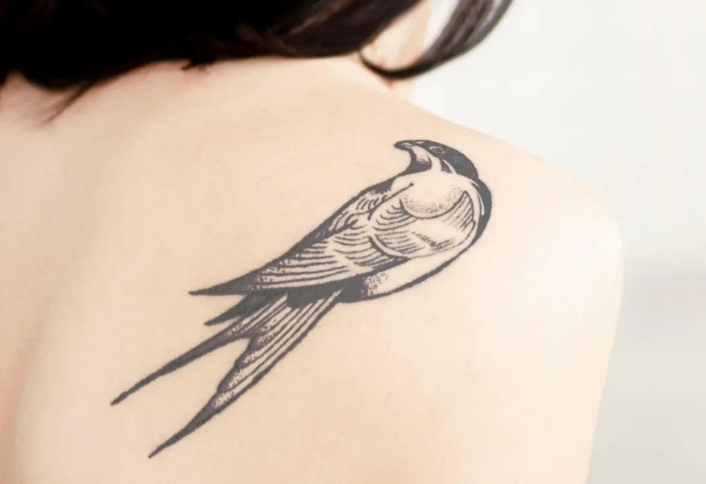 a bird tattoo