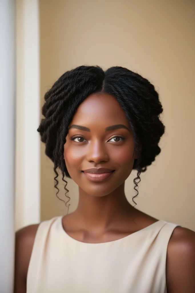 twist-out curly hair