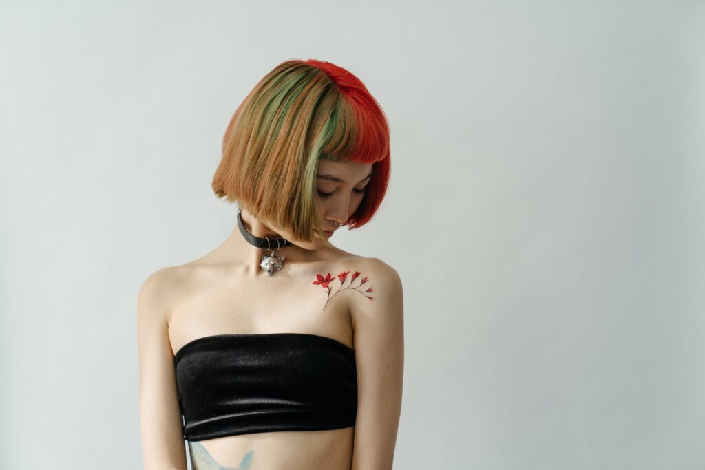 Colored hair girl