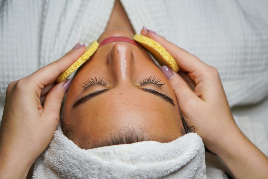 dermaplaning with chemical peel